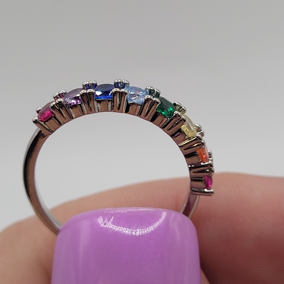 Silver PRIDE ring, size 6. Charmed Aroma jewelry. - Picture 8 of 12